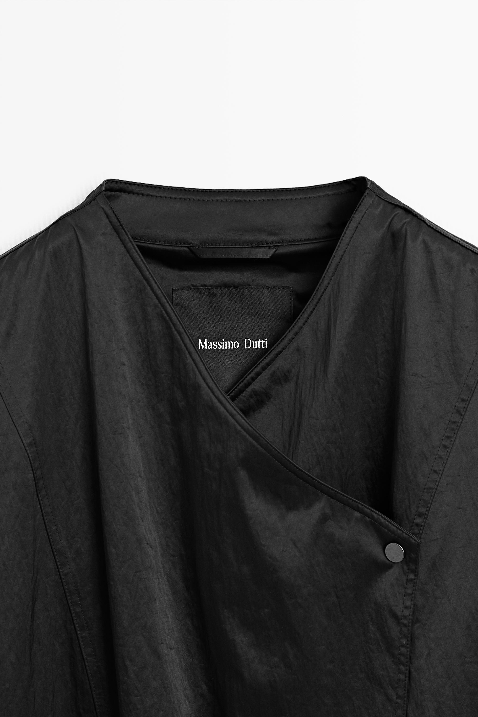Double-breasted tie-waist jacket